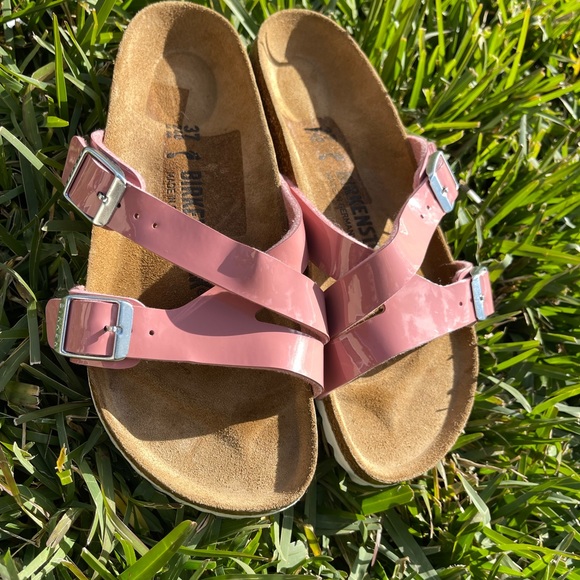 BIRKENSTOCK🍁🍂Yao Metalic Old Rose women’s  size 37 - Picture 8 of 9